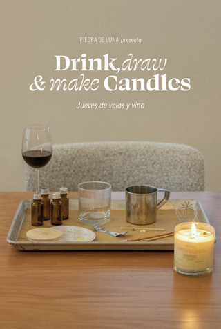 Drink, draw & make candles - Jueves de Velas y vino